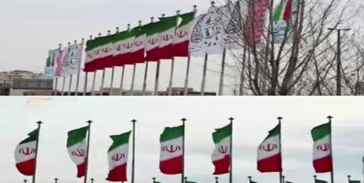 گزارش جالب المیادین درآستانه انتخابات، از اهتزاز پرچم ایران در سراسر تهران