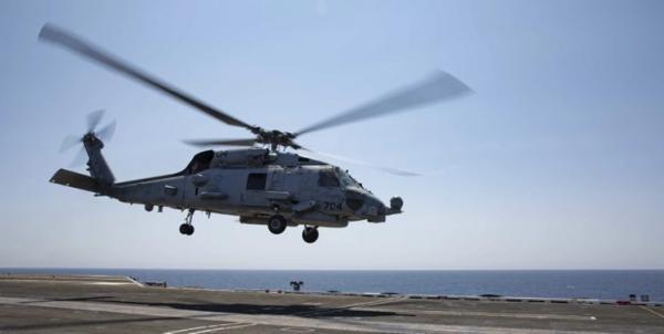 5 نظامی آمریکا پس از سقوط بالگرد نیروی دریایی این کشور مفقود شده اند